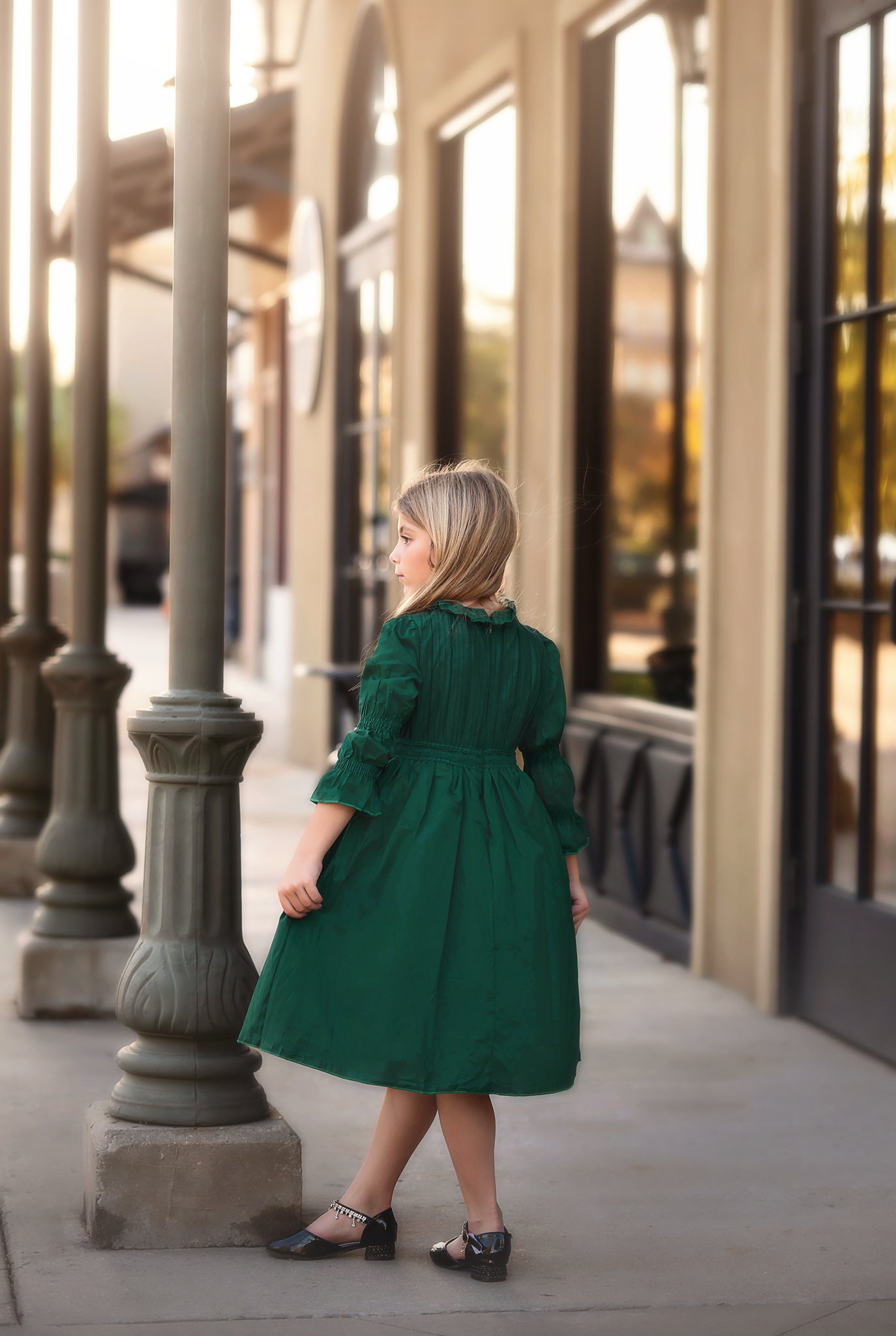 HATTIE DRESS EMERALD