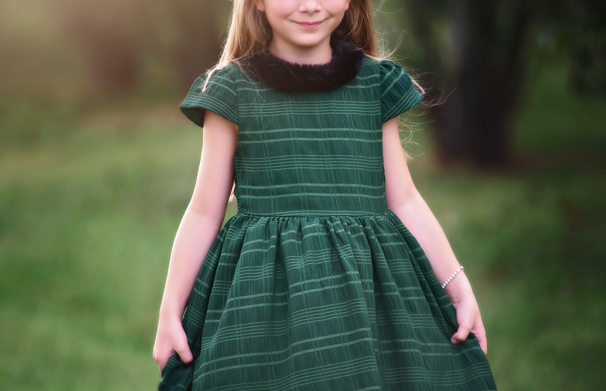 EVANGELINE DRESS EMERALD