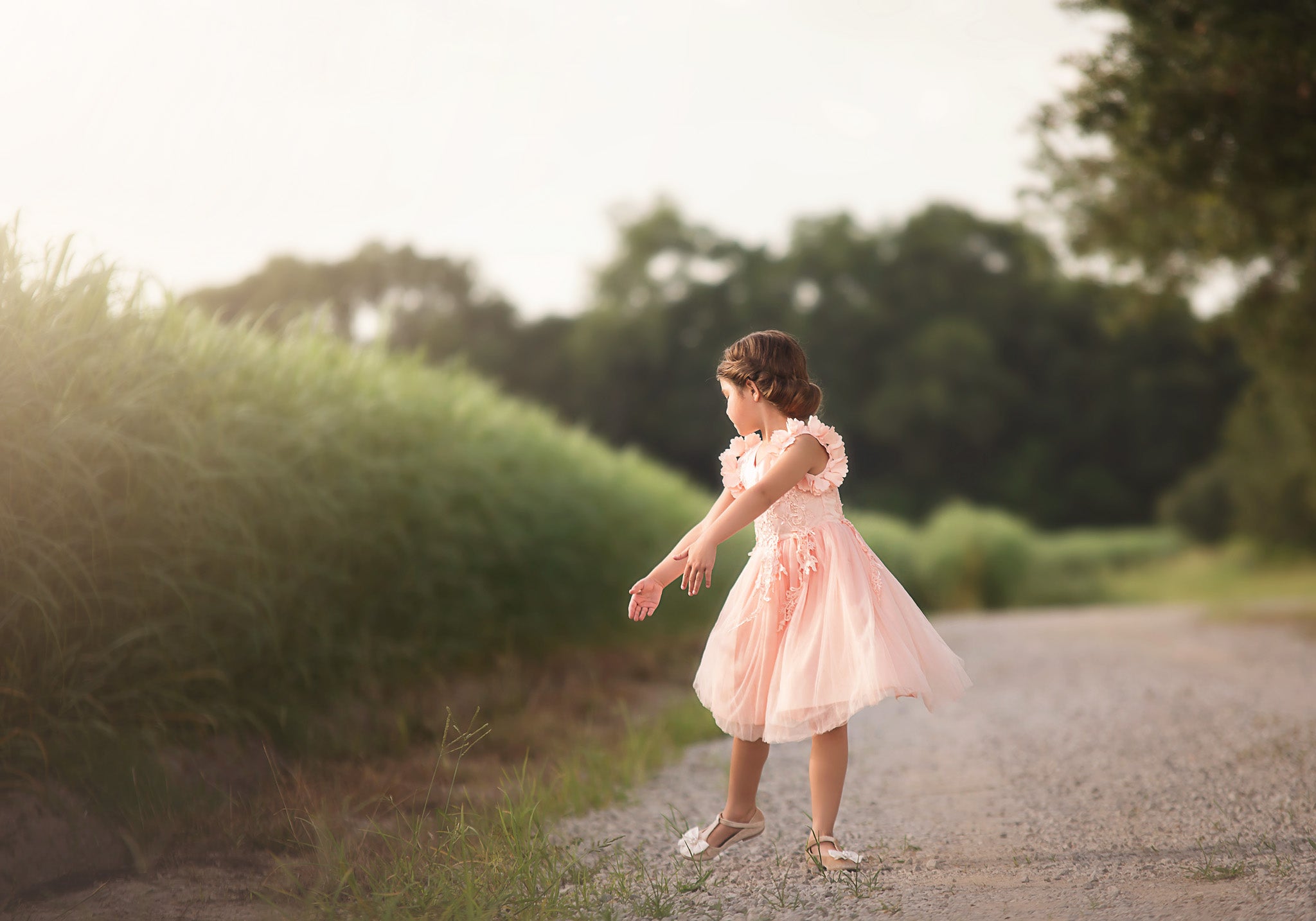 BIANCA DRESS PEACHY PINK