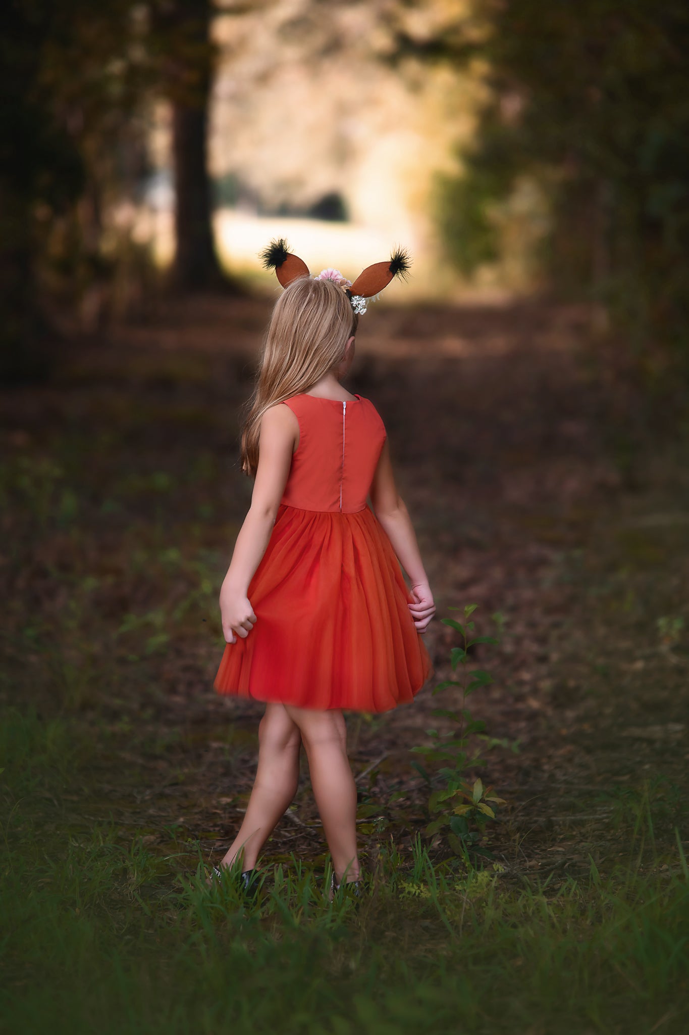 OH DEER DRESS & HEADBAND SET