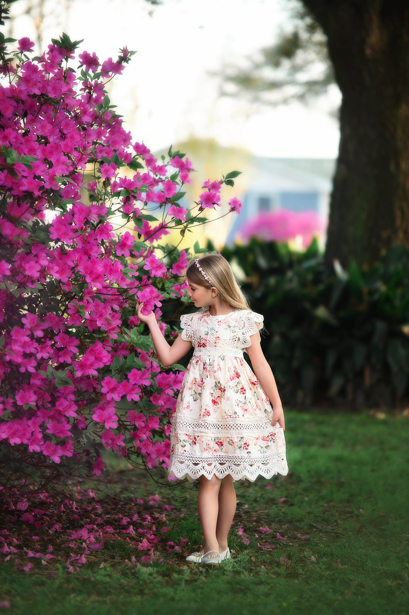 EVERLY DRESS IVORY FLORAL